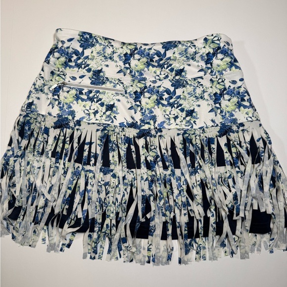 Gg Blue Dresses & Skirts - GG Blue Fringe Women’s Skort Size Small
